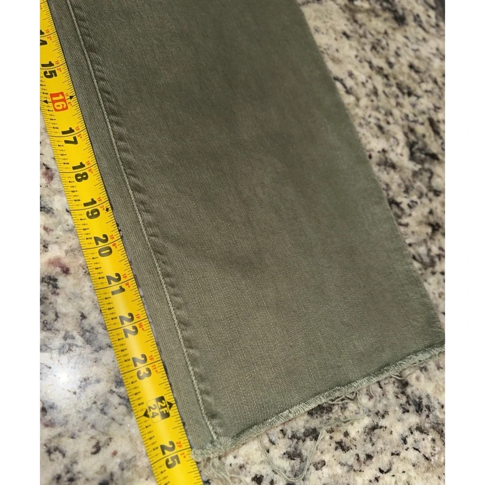 Joe's Jeans The Blake High Rise Wide Leg Crop Jeans Burnt Olive Green Size 26 - Picture 11 of 11